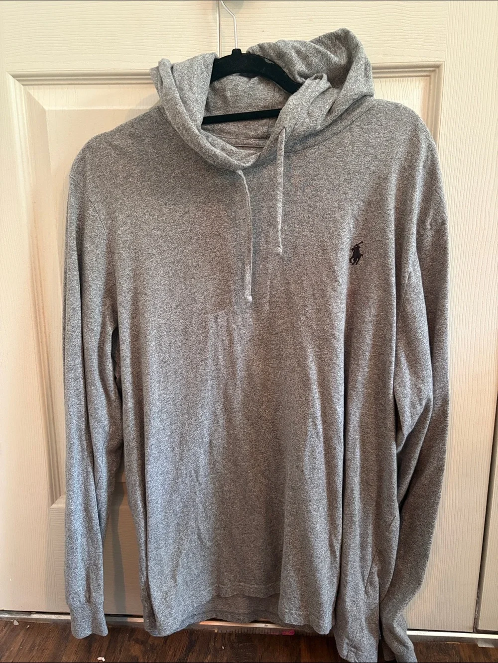 Polo by Ralph Lauren Heather Gray Hooded Long-Sleeve Tee